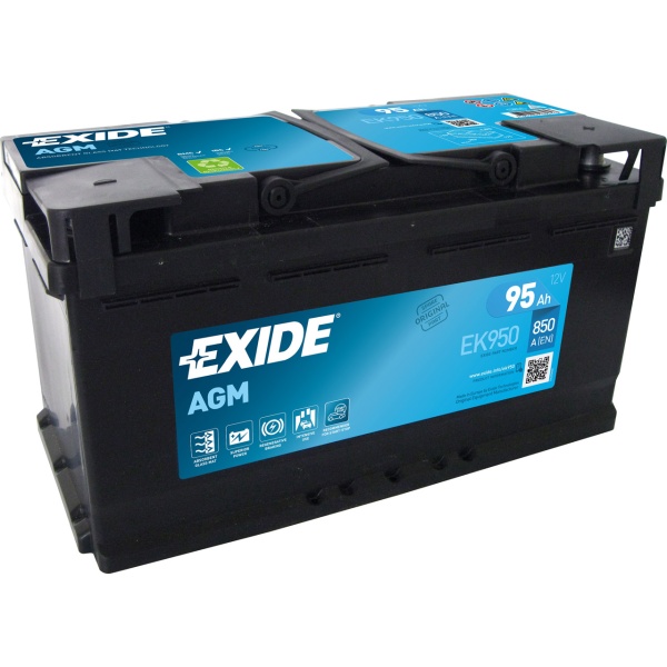 Baterie Exide Agm Start-Stop 95Ah 850A 12V EK950